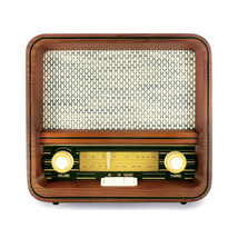 Fuse Real Wood Exterior Vintage Retro Bluetooth, AM/FM Radio, Speaker - $82.19