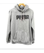 PUMA Taping Hoodie Fleece Sweatshirt Mens Medium Pullover Spellout Athle... - $22.57