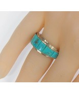 Exquisite Harold Smith Zuni Inlay Sterling Silver Band Ring SZ: 5.50 - €184,17 EUR
