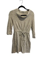 Anthropologie SATURDAY SUNDAY Womens Sweatshirt Dress Cowl Neck Gray S - $19.19