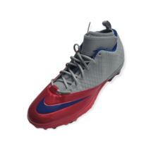 Nike Men&#39;s Lunar Super Bad Pro TD Football Cleat Shoes Gray/Red/Blue Size 15 - £47.70 GBP