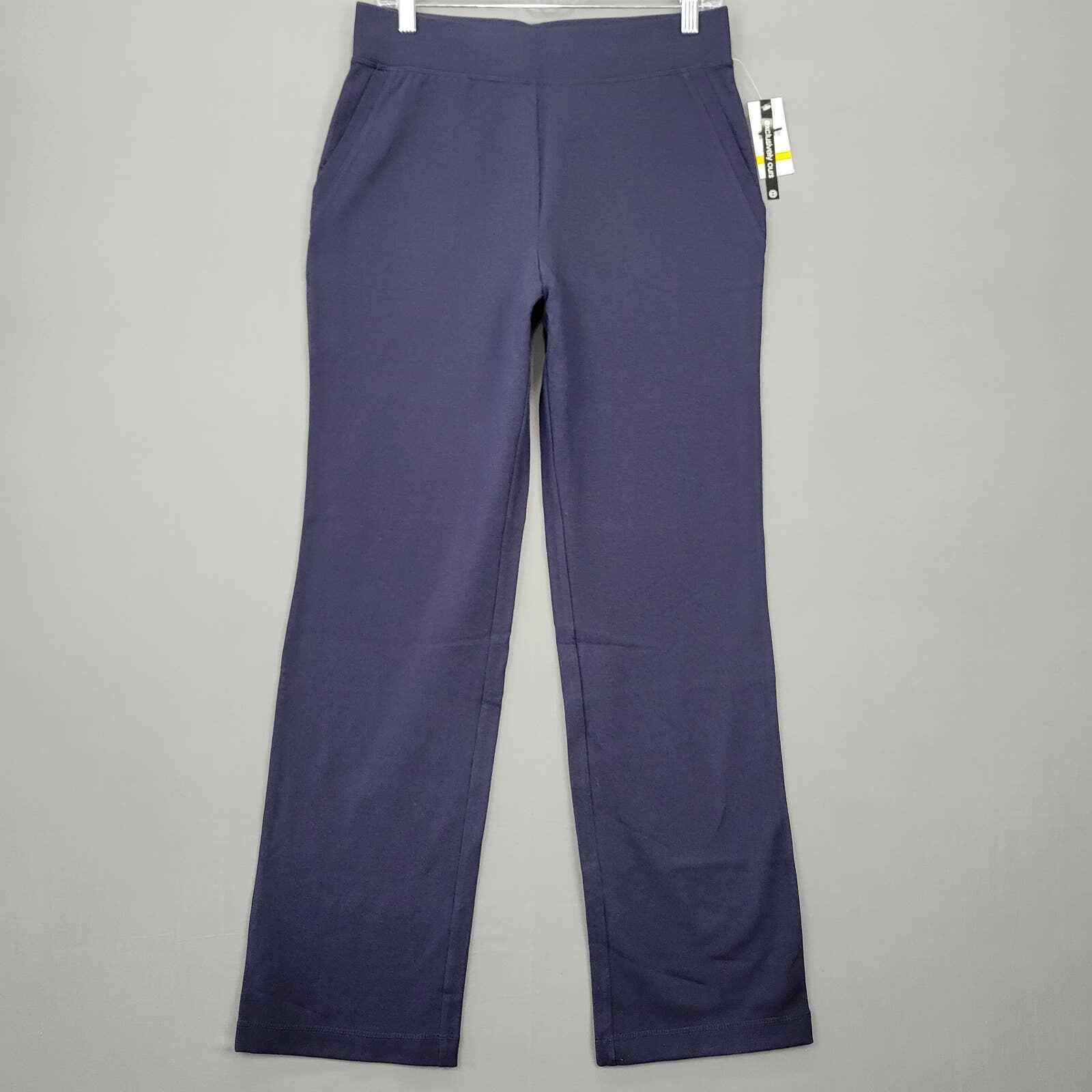 Primary image for Studio Works Women Pants Size S Blue Navy Stretch Straight Pull-On Pocket Casual
