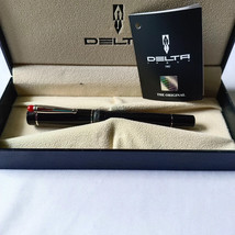 Delta Dolcevita Smorifa Black CT Roller Pen Sterling Silver Appointments - £140.02 GBP