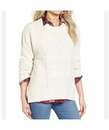MADEWELL Cream Chunky Knit Stitchmix Pullover Sweater Wool Alpaca blend ... - €32,10 EUR