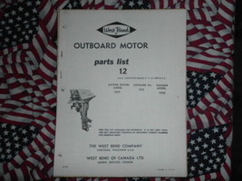 West Bend Chrysler Outboard 12 HP Parts Catalog 12101 - £14.98 GBP