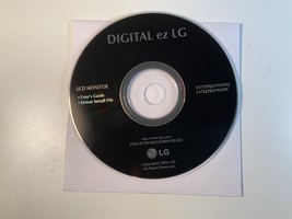 DIGITAL ez LG color LCD monitor user guide file cd 2006 - £11.18 GBP