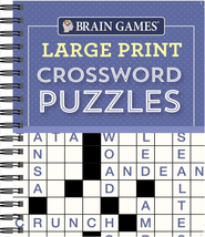 Brain Games - Large Print Crossword Puzzles (Purple) - $12.85