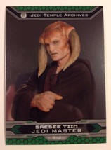2015 Topps Star Wars Chrome Perspectives Jedi vs. Sith # 9-J Saesee Tiin - $3.99