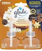 Glade Elegant Amber &amp; Oud PlugIns Scented Oil Air Freshener Refills - 2ct/1.34 f - £15.97 GBP