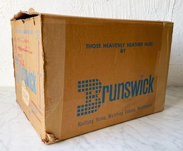 Brunswick Cardboard Box for Yarn EMPTY-Vintage Brunswick Yarn Storage or... - $16.10