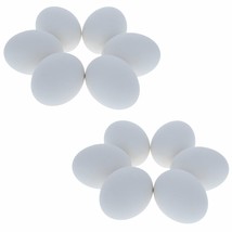 Set of 12 White Miniature Ceramic Bird Eggs 1.2 Inches - £42.99 GBP