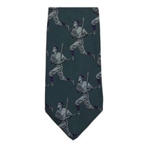 Robert Talbott Old Time Baseball Player Men&#39;s Silk Neck Tie Green Nordst... - $16.70