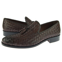 Alex D &quot;Baltimore&quot; Woven Tassel Loafer, Men&#39;s Dress/Casual Leather Shoes, Brown - £108.50 GBP