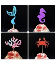 Under the sea cupcake topper, under the sea party, Mermaid cupcake toppers - $8.42