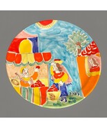 Rare Vintage Large Italian La Musa Ceramic Hand Painted Oval Platter Pla... - $2,698.85 MXN