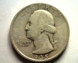 1935-D WASHINGTON QUARTER VERY GOOD VG NICE ORIGINAL COIN BOBS COINS FAS... - $12.00