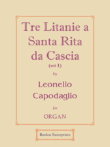 Tre Litanie a Santa Rita da Cascia (set 1) (Op. 257) by Leonello Capodaglio - £11.26 GBP