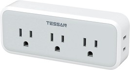 Multi Plug Outlet Extender, Tessan Surge Protector Wall Plug Splitter Wi... - €27,79 EUR