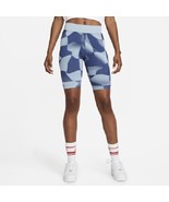 NIKE Women&#39;s Sportswear Essential Americana Bike Shorts DV9660-425  Blue... - $475.75 MXN