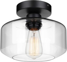 Farmhouse Lighting For Porch Hallway Kitchen Bedroom, Clear, Bulb Not Included. - £34.70 GBP