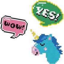 DIY Diamond Dotz Wow Unicorn Word Bubbles Dotzies Sticker Facet Bead Cra... - $17.95
