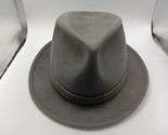 Velour fedora hat 59 size - £15.49 GBP