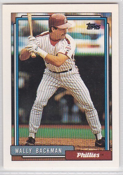 M) 1992 Topps Baseball Trading Card - Wally Backman #434 - $1.97