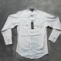 NWT Western Max Shirt M Long Sleeve Pearl Snaps White - $24.99