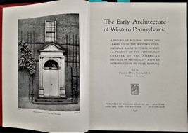 1936 Antique Early Western Pa Architecture Before 1860 Owned Mc Caskey Phila - £113.06 GBP