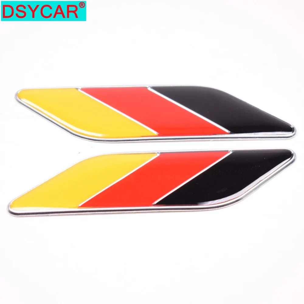 DSYCAR 2Pcs/Pair 3D  German Flag Car Body Side  Rear Trunk Emblem  for     Benz  - £58.47 GBP