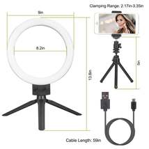 9&quot; Dimmable LED Ring Light w/ Tripod  (Free Shipping) - £35.32 GBP