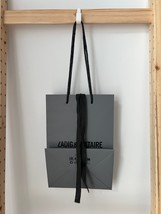 Zadig &amp; Voltaire Small Shopping Empty Paper Gift Bag Grey - £15.78 GBP