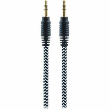 Staples 6&#39; Braided 3.5mm Auxiliary Audio Cable, Black/Red  NEW - $64.99 MXN