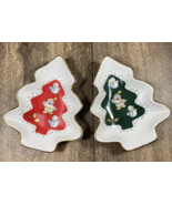 Kato Kogei Japan Ceramic Christmas Candy Dish Set Trinket - $25.99