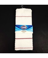 Clorox Kitchen Towels 16&quot; x 28 Red Stripe Bleach Safe 50 Washes Cotton - $13.85