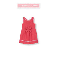 Janie and Jack girls &quot;Summer Rose&quot; Embroidered Jacquard Dress New 3-6 m  - $34.99