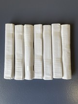 Unbranded Men&#39;s Pure White 100% Cotton Handkerchief 7 PCS-e869 - $72.97 MXN