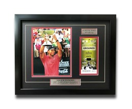 Tiger Woods Framed Authentic 2007 Fedex Cup Ticket Collage COA Golf US PGA - £265.52 GBP