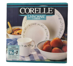 Corelle Livingware Country Cottage Dinnerware by Corning 16 Piece Set + Bonus - £58.53 GBP