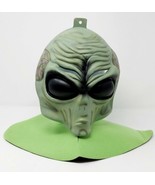VTG Disguise Plastic Alien Halloween Mask X-Files Roswell Green Big Eyes... - £16.13 GBP