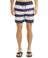 George Men&#39;s Swim Trunks Shorts Size 3XL (48-50) Patriot Stripes  6&quot; Inseam - $284.26 MXN