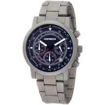 NEW Cepheus CP504-131 Men&#39;s Chronograph Tachymeter Date GMT Blue Dial Grey Watch - £96.87 GBP