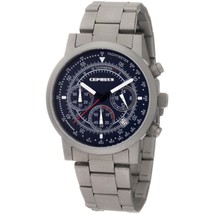 NEW Cepheus CP504-131 Men&#39;s Chronograph Tachymeter Date GMT Blue Dial Grey Watch - £92.39 GBP