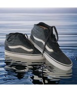 Vans Womens Sneakers High Tops 8.5 Gray Old Skool Off The Wall Shoes Ska... - £22.09 GBP