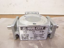 HUB CITY 0221-14406 AD4, 1/1 RATIO, A SP STYLE, Right Angle Speed Reducer - $138.66 HUB CITY 0221-14406 AD4, 1/1 RATIO, A SP STYLE, Right Angle Speed Reducer - $138.66