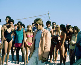 Don Johnson in Miami Vice on beach by volleyball nets 16x20 Poster - £15.65 GBP