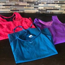 Athletic tank top Bundle lot of 3 Nike Fit Dry &amp; Danskin Now XS - S - M teal - £19.86 GBP