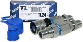 Hydraulic Quick Connect Coupler, 5/8&quot; (#10) Jic Thread, Flat Face Bulkhe... - $103.99