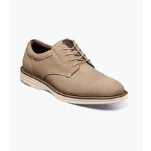 Nunn Bush Griff Suede Plain Toe Oxford Casual Shoes Stone 85107-275 image 10
