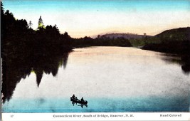 Vtg Postcard N.H. Connecticut River, South of Bridge, Hanover, Unposted - £4.59 GBP
